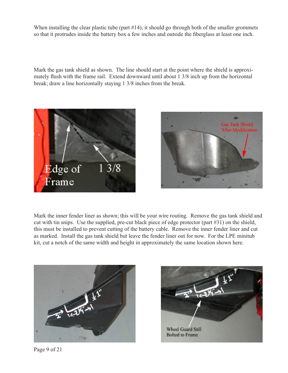 Lingenfelter L450010197 L450020197 Lingenfelter C5 Corvette Battery Relocation v1.5 User Manual | Page 10 / 22