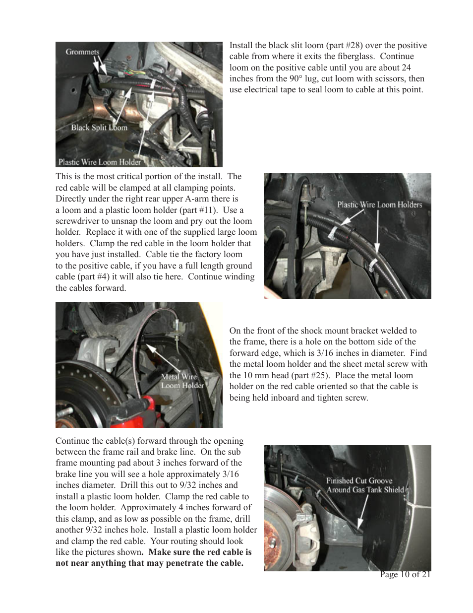 Lingenfelter L450010197 L450020197 Lingenfelter C5 Corvette Battery Relocation v1.5 User Manual | Page 11 / 22