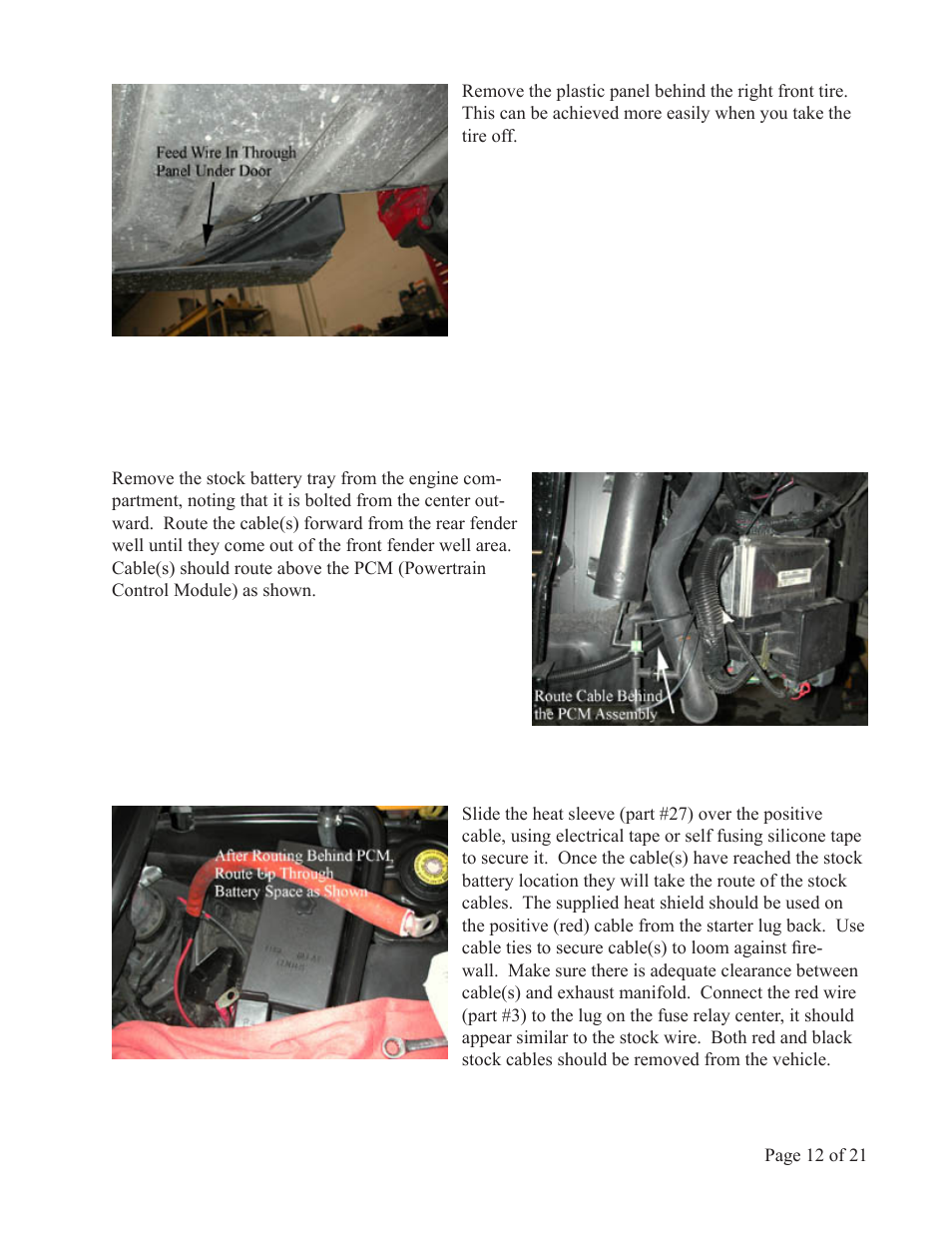 Lingenfelter L450010197 L450020197 Lingenfelter C5 Corvette Battery Relocation v1.5 User Manual | Page 13 / 22