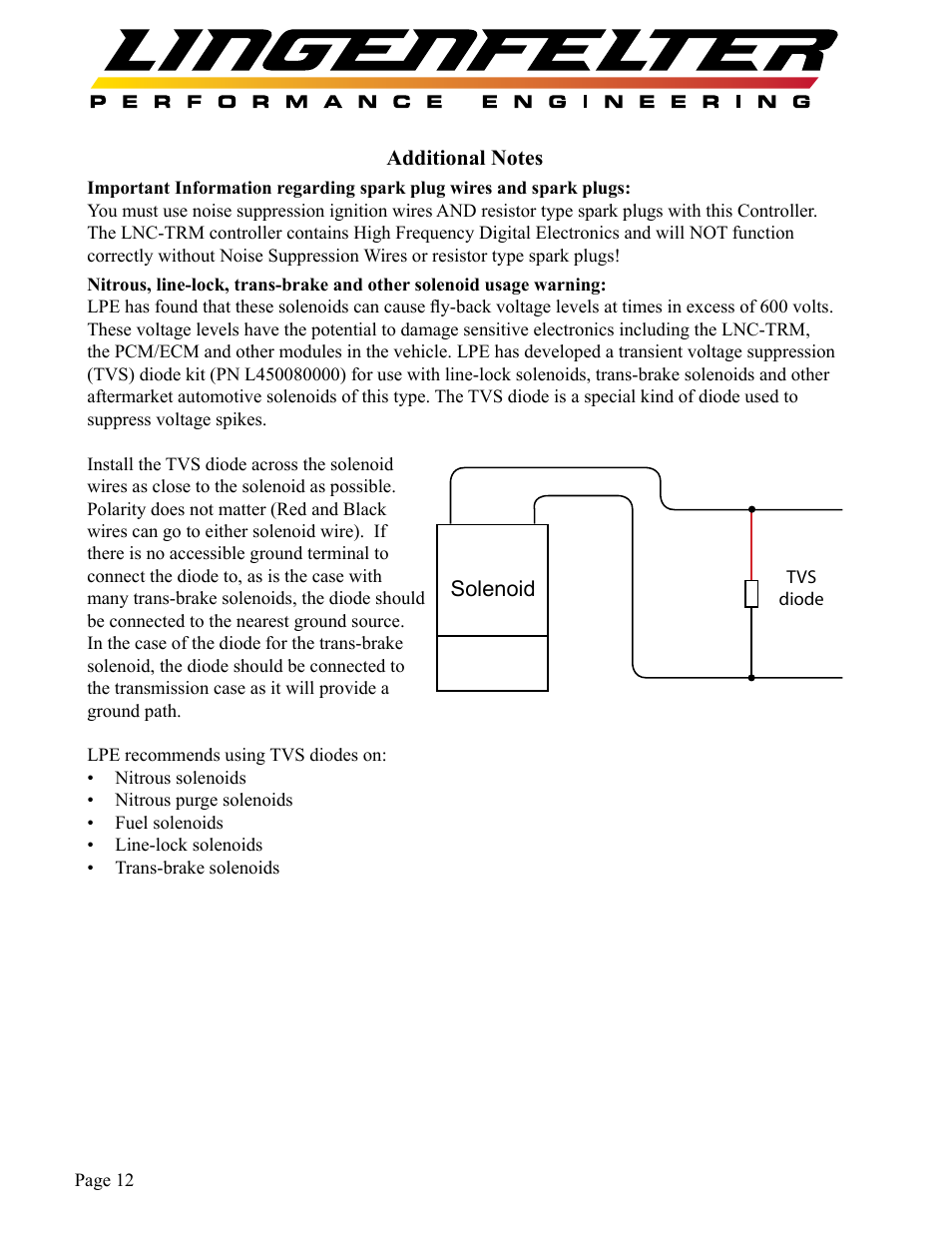 Lingenfelter L460285297 & L460316109 Lingenfelter LNC-TRM Torque Reduction Module v1.2 User Manual | Page 13 / 20