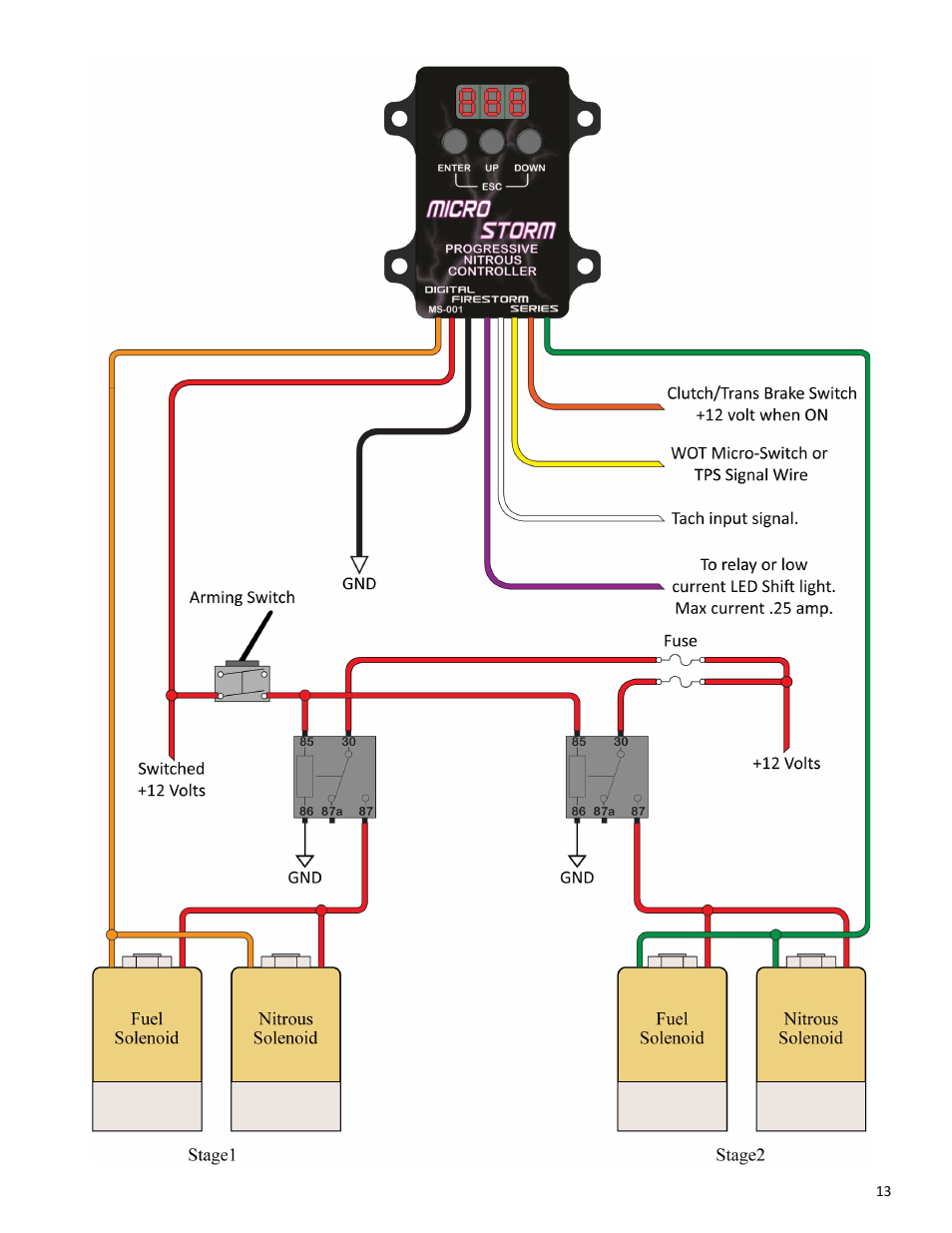 Lingenfelter L460330000 Micro Storm MS-001 2-Stage Dual Ramp Progressive Nitrous Controller v 2.6 User Manual | Page 13 / 14