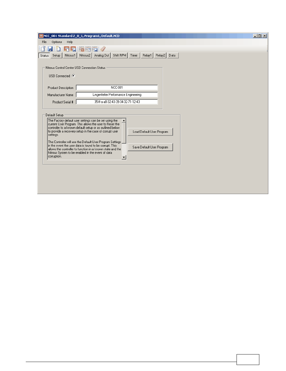 Lingenfelter L460240000 Lingenfelter NCC-002 Nitrous Control Center v1.5 User Manual | Page 45 / 175