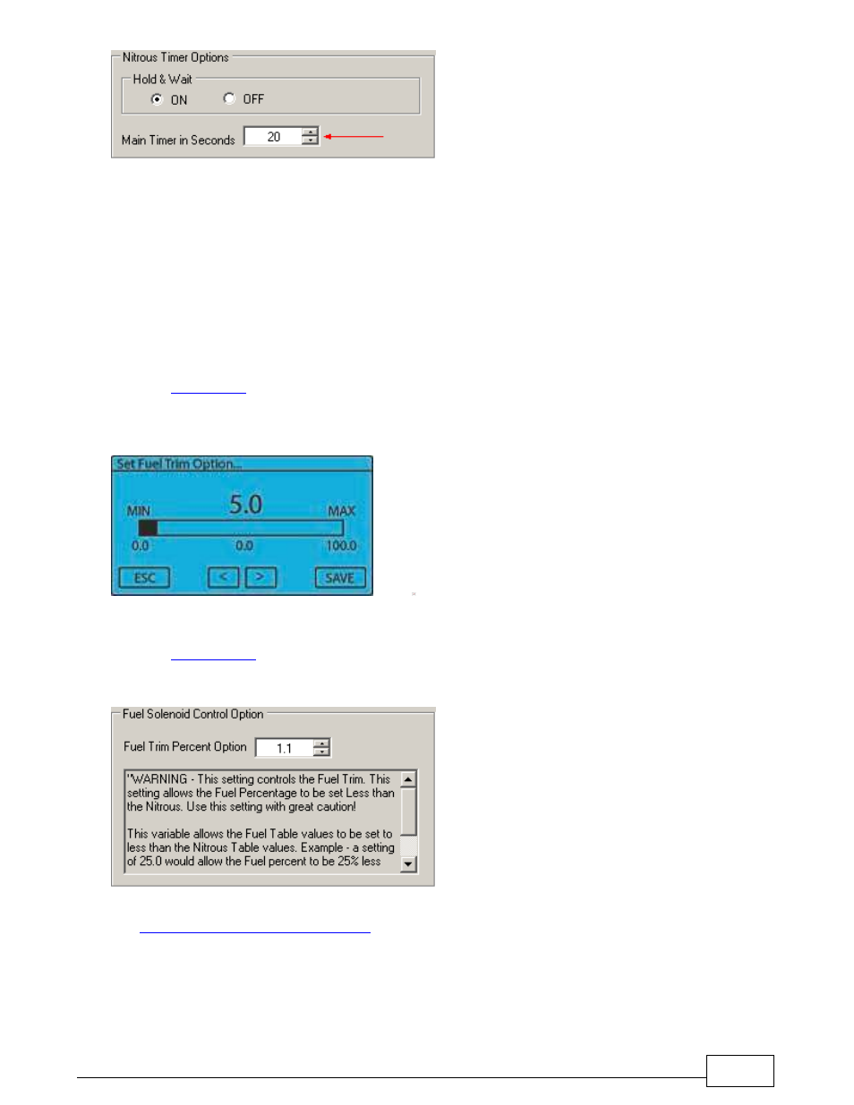5 fuel trim option, 6 set input polarity | Lingenfelter L460240000 Lingenfelter NCC-002 Nitrous Control Center v1.5 User Manual | Page 63 / 175