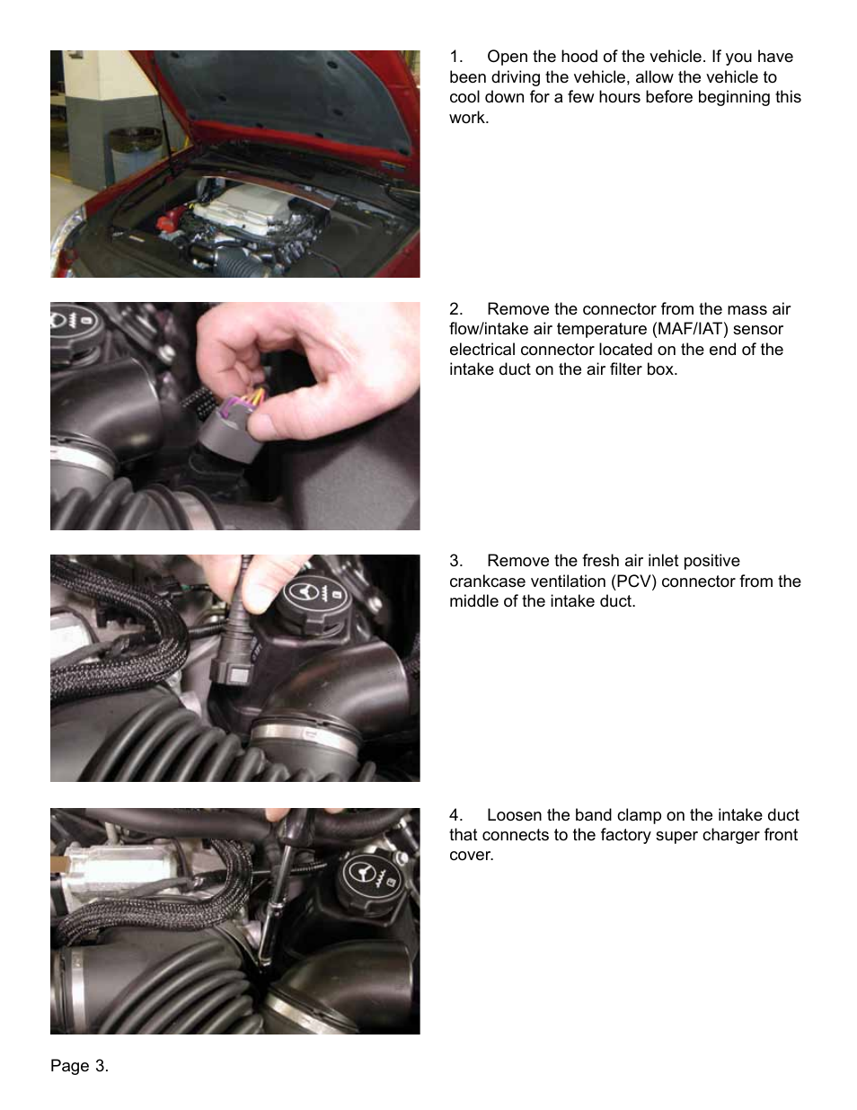 Lingenfelter L650140709 Lingenfelter Cadillac CTS-V Air Intake Duct v1.3 User Manual | Page 4 / 12