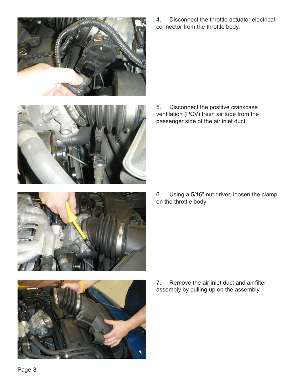 Lingenfelter L650150309 Lingenfelter C6 ZR1 Lingenfelter Air Intake 2009-2012 v2.2 User Manual | Page 4 / 13