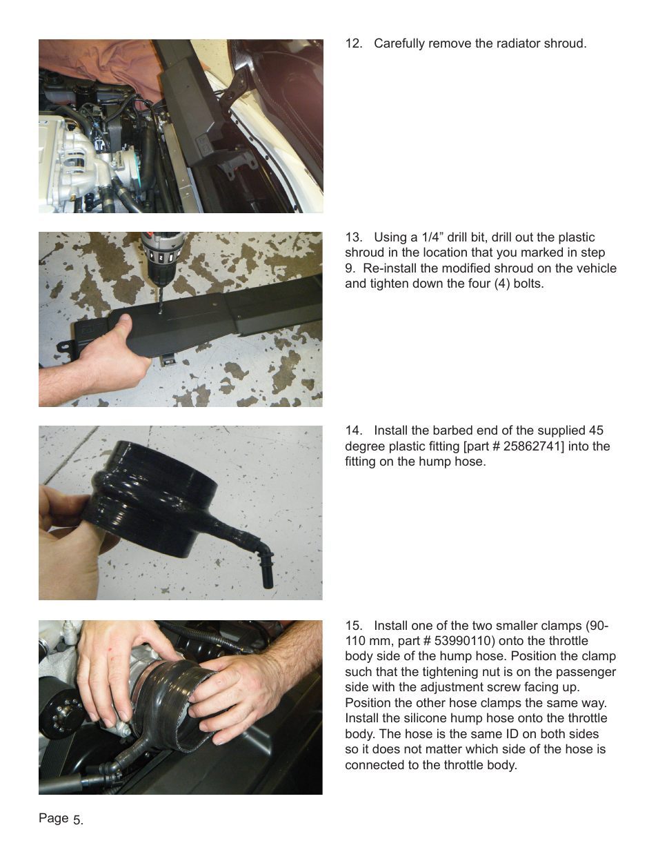 Lingenfelter L650150309 Lingenfelter C6 ZR1 Lingenfelter Air Intake 2009-2012 v2.2 User Manual | Page 6 / 13