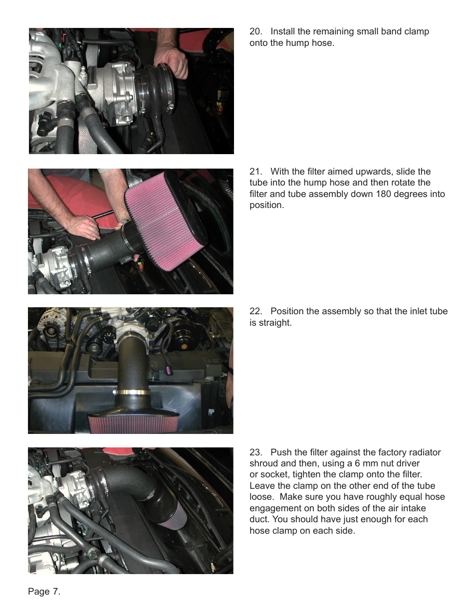 Lingenfelter L650150309 Lingenfelter C6 ZR1 Lingenfelter Air Intake 2009-2012 v2.2 User Manual | Page 8 / 13