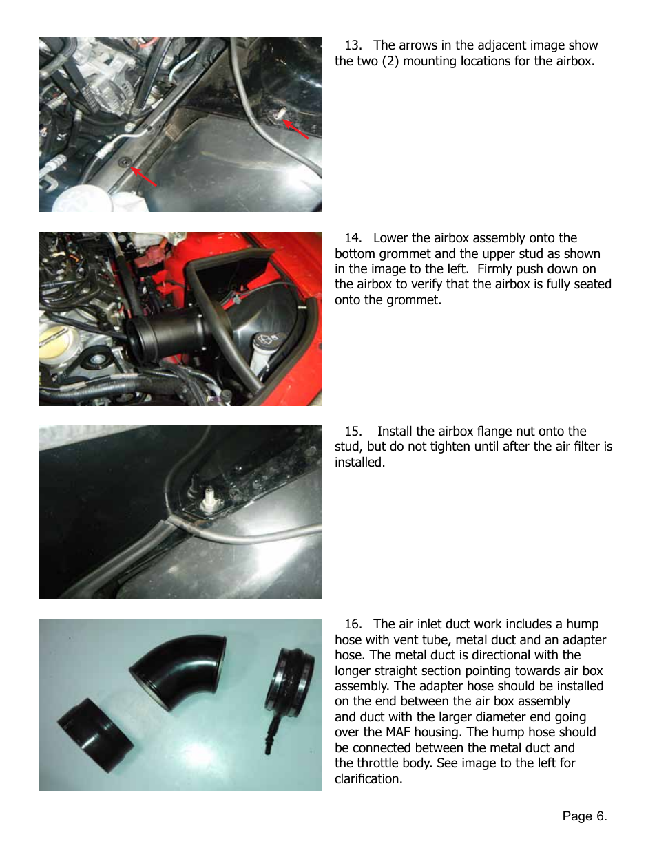 Lingenfelter L650182012 Lingenfelter ZL1 Camaro Air Intake Kit 2012-2013 v1.6 User Manual | Page 7 / 11
