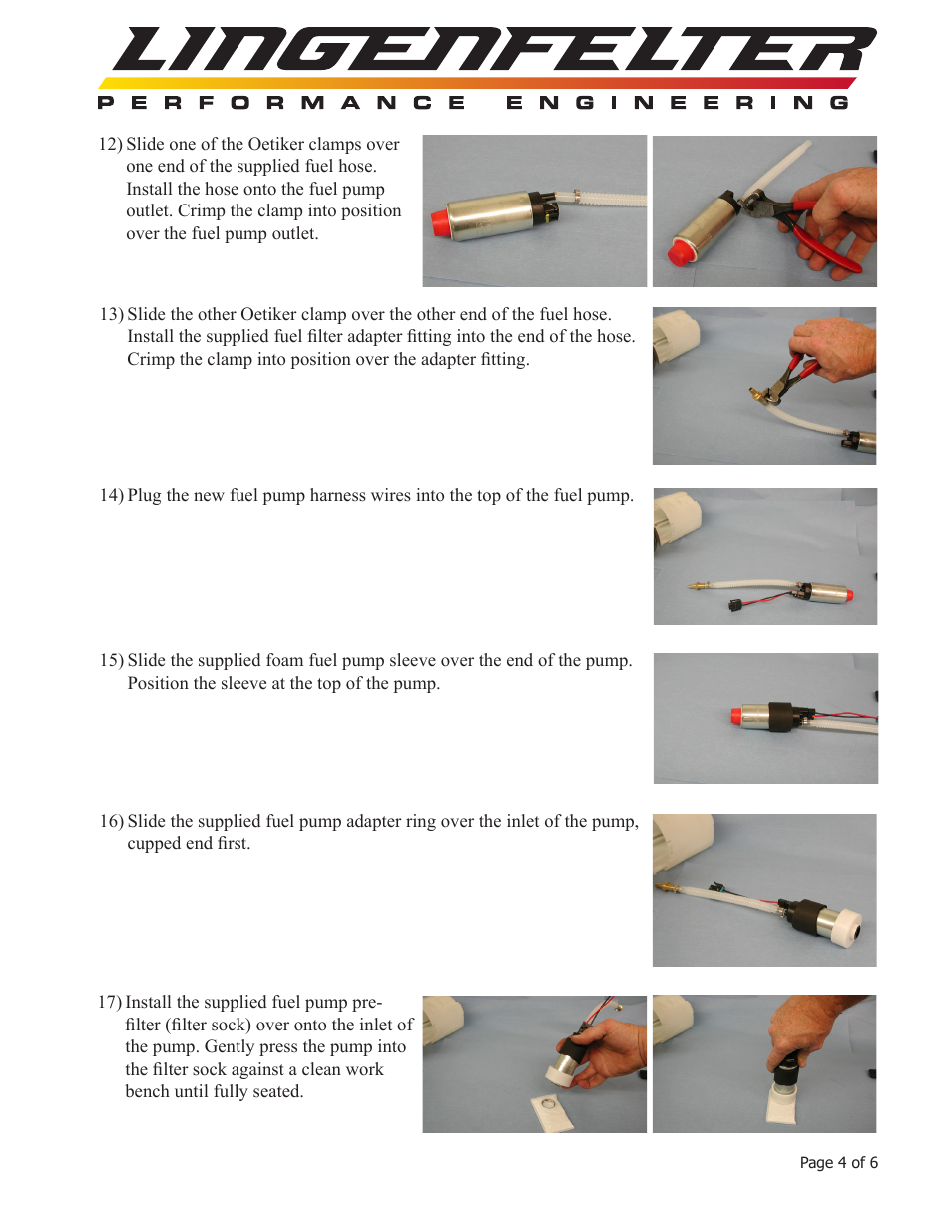 Lingenfelter L710050607 Lingenfelter Suburban & Yukon XL Fuel Pump 2007 v1.1 User Manual | Page 5 / 7