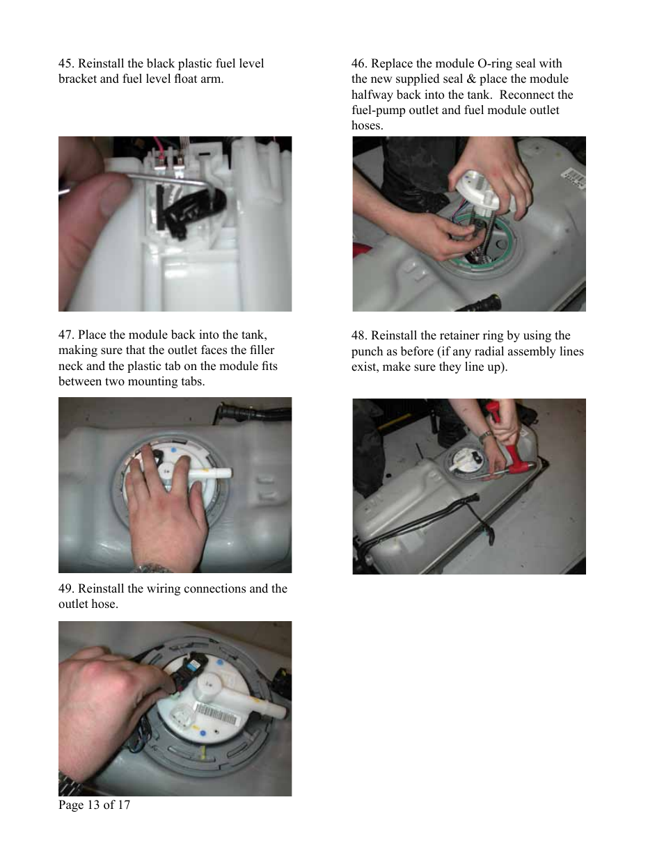 Lingenfelter L710660504 Lingenfelter Pontiac GTO Fuel Pump 2003-2006 v4.41 User Manual | Page 14 / 18
