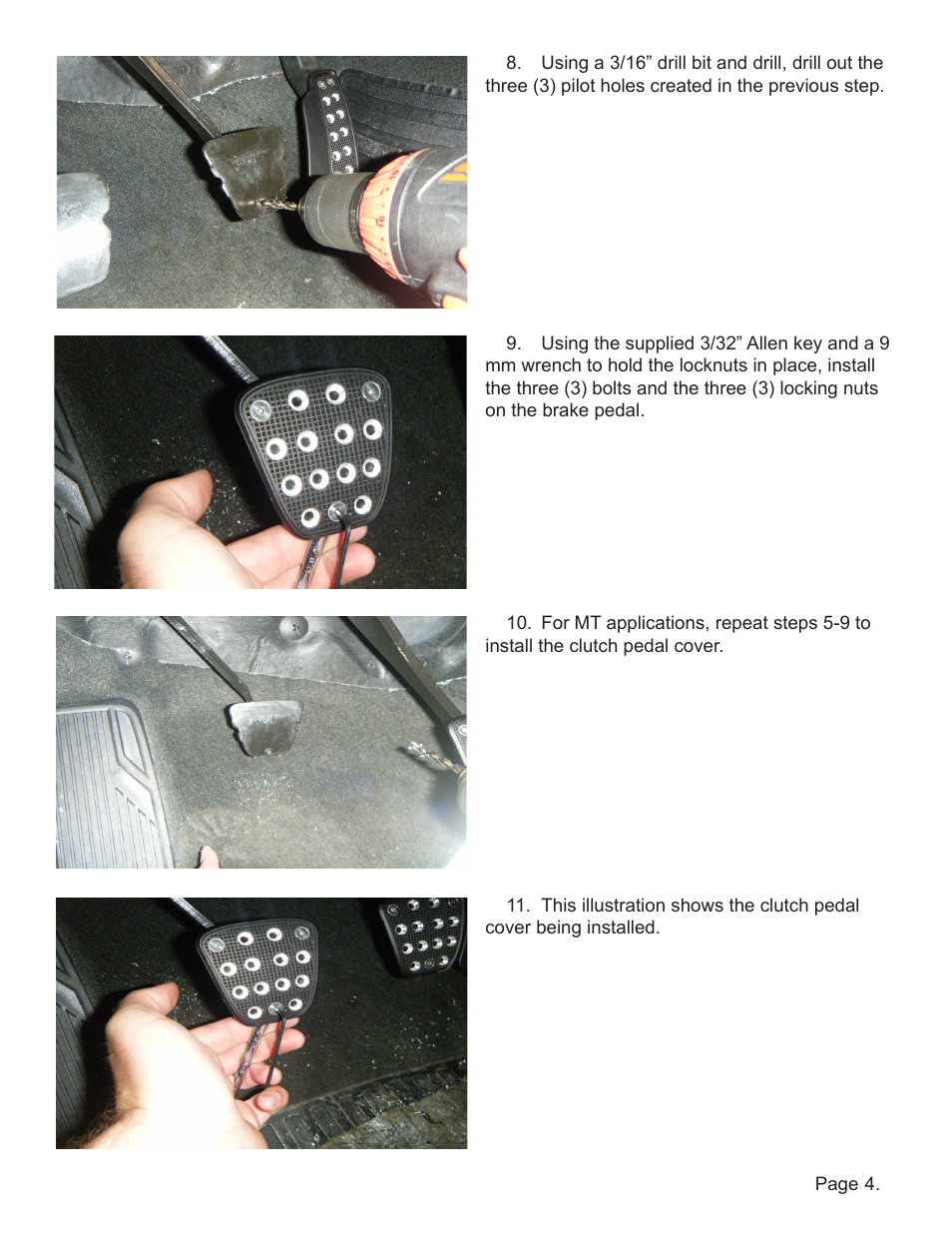 Lingenfelter L8200xxxxx Lingenfelter Camaro Billet Pedal 2010-2012 v1.1 User Manual | Page 5 / 7