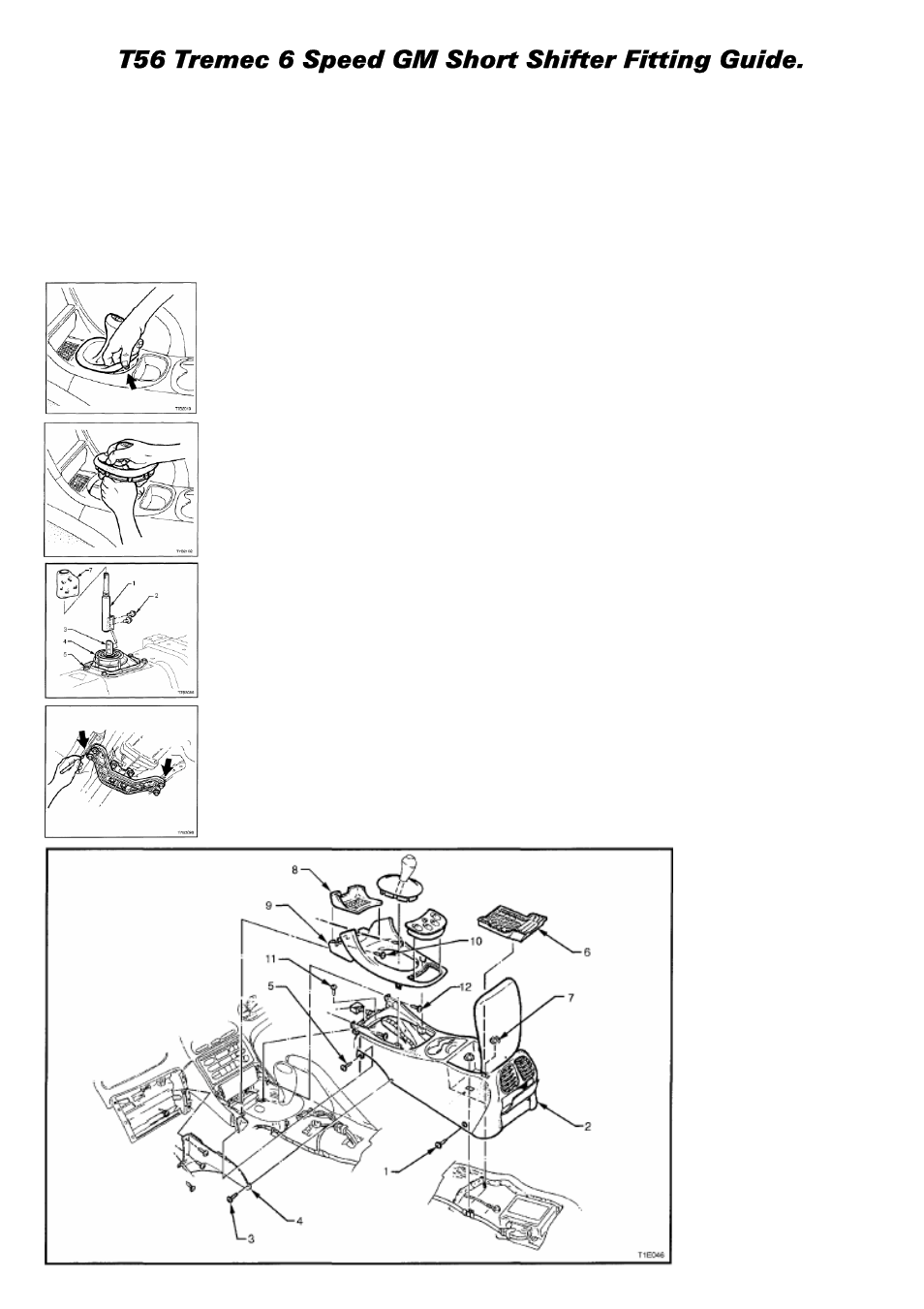 Lingenfelter Harrop GTO Short Throw Shifter MT User Manual | 2 pages