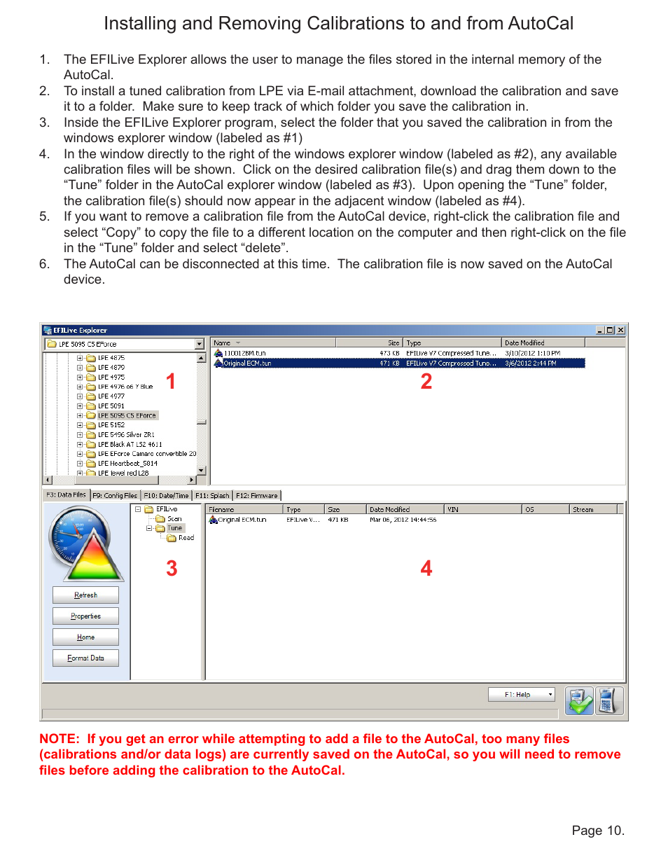 Lingenfelter EFILive AutoCal Instructions v0.6 User Manual | Page 11 / 15