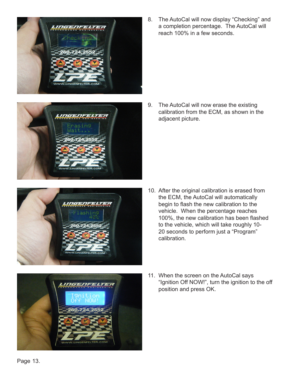 Lingenfelter EFILive AutoCal Instructions v0.6 User Manual | Page 14 / 15