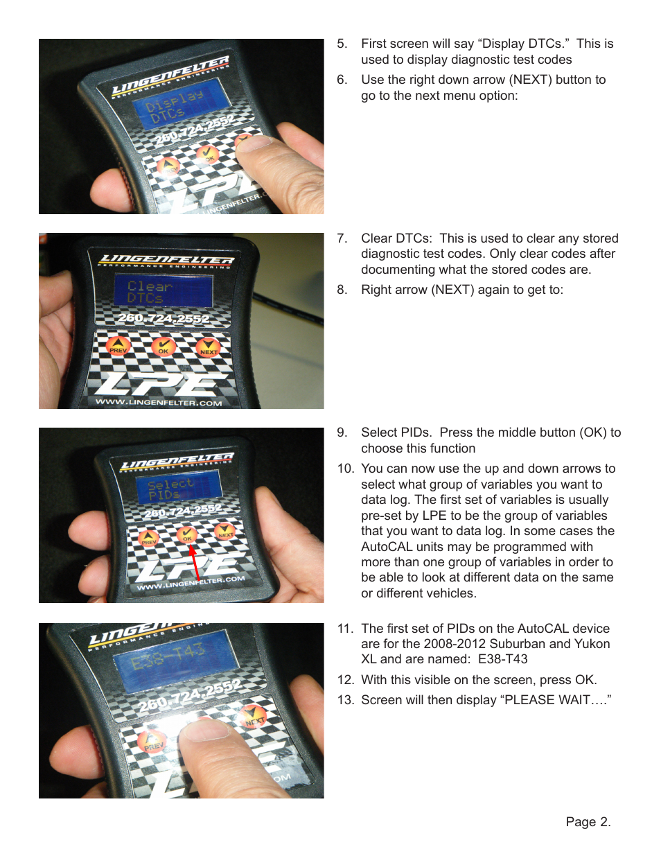 Lingenfelter EFILive AutoCal Instructions v0.6 User Manual | Page 3 / 15