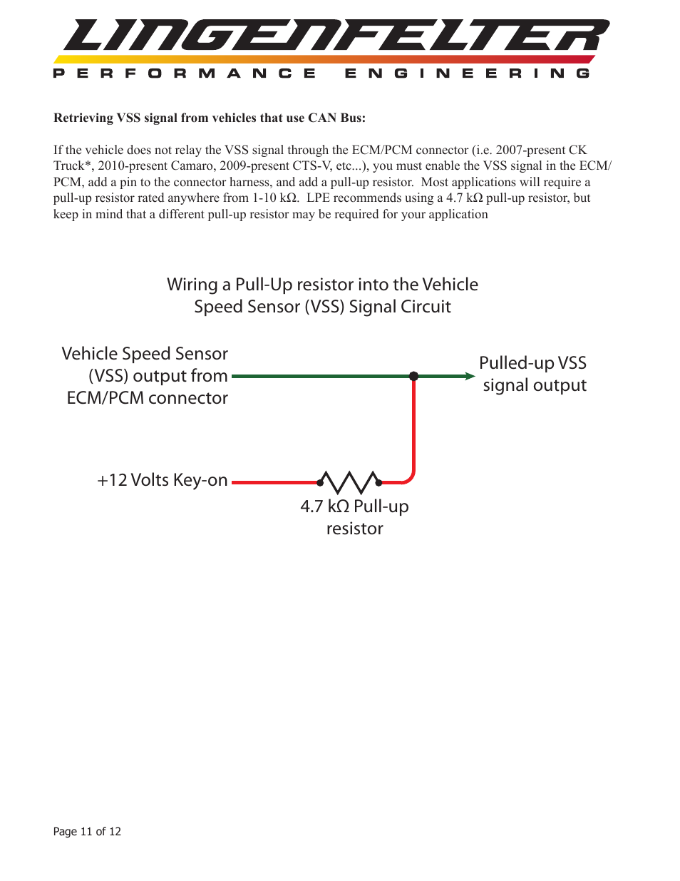 Lingenfelter L460050000 Lingenfelter STOV-002 MPH Activated Switch v3.5 User Manual | Page 12 / 13