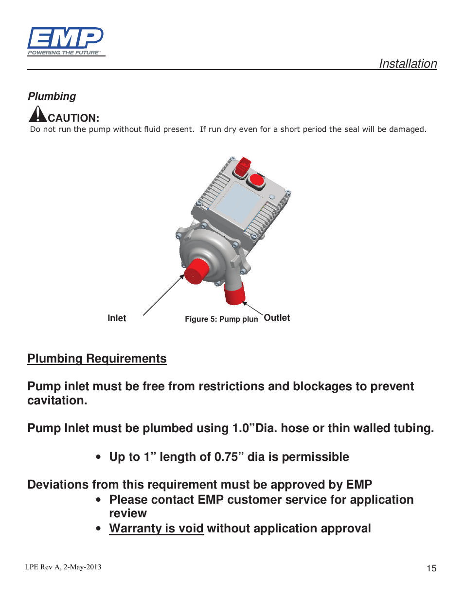 Installation | Lingenfelter Stewart EMP High Volume Intercooler Pump E2512A & WP29 User Manual | Page 15 / 18