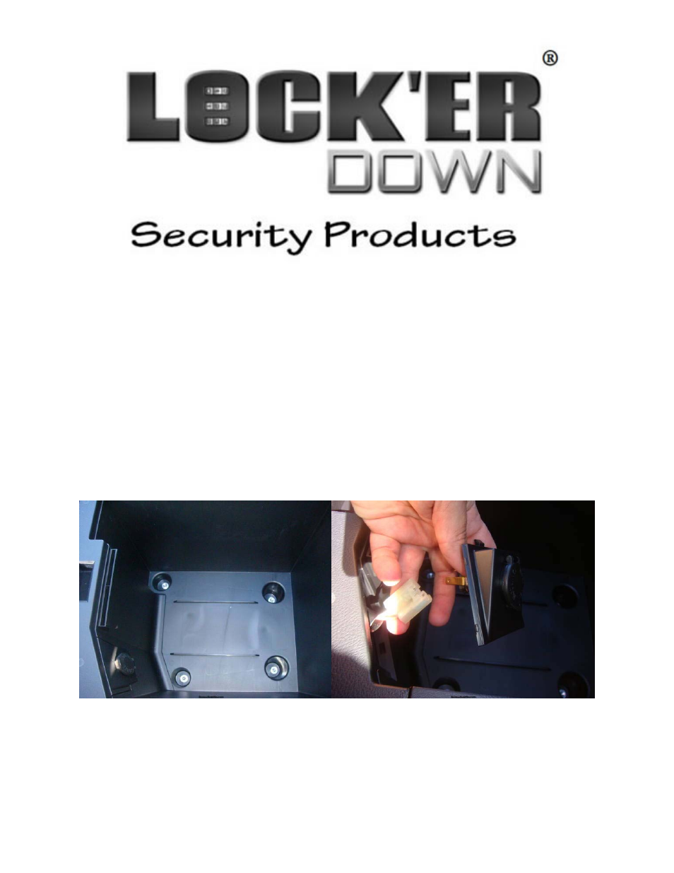 Lock'er Down Model LD 2013 User Manual | 1 page