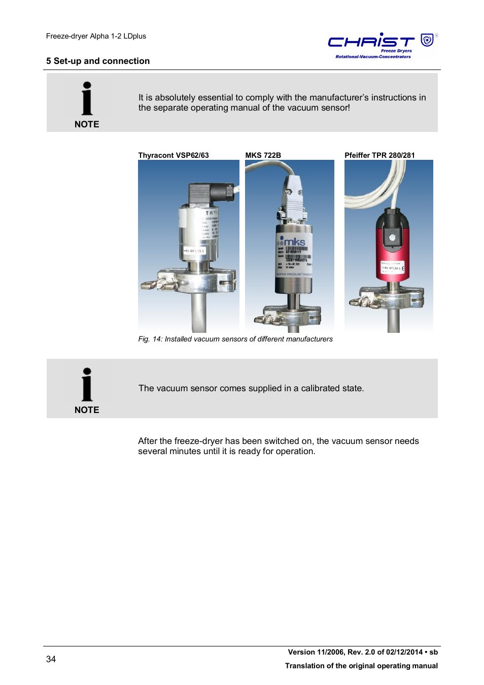 Martin Christ Alpha 1-2 LDplus User Manual | Page 34 / 96