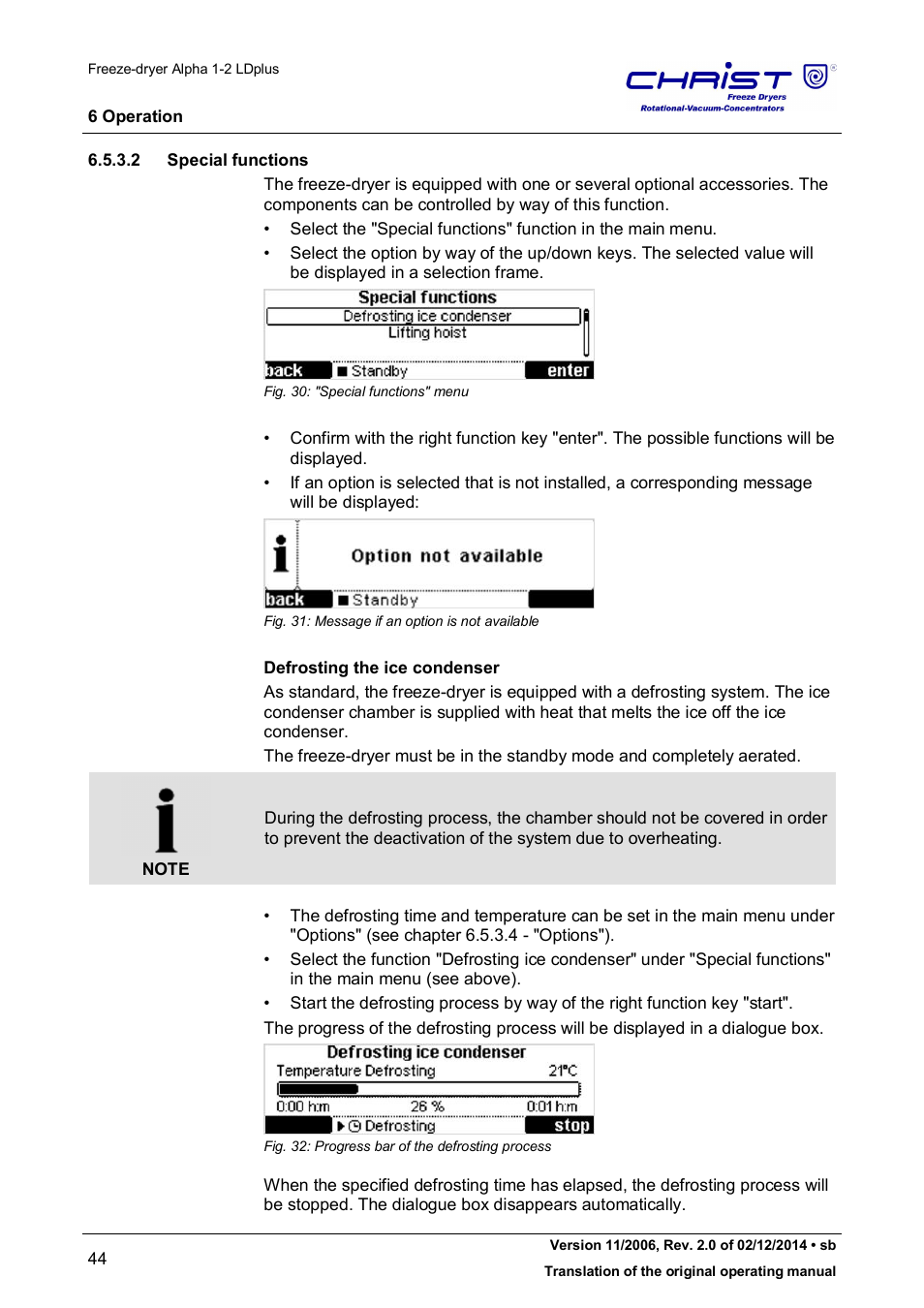 Martin Christ Alpha 1-2 LDplus User Manual | Page 44 / 96