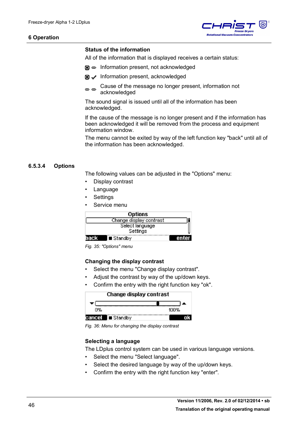 Martin Christ Alpha 1-2 LDplus User Manual | Page 46 / 96