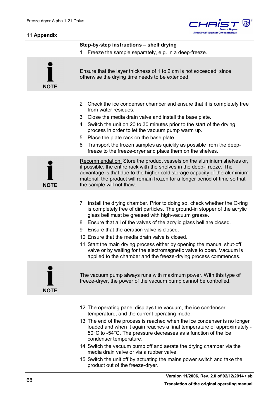 Martin Christ Alpha 1-2 LDplus User Manual | Page 68 / 96
