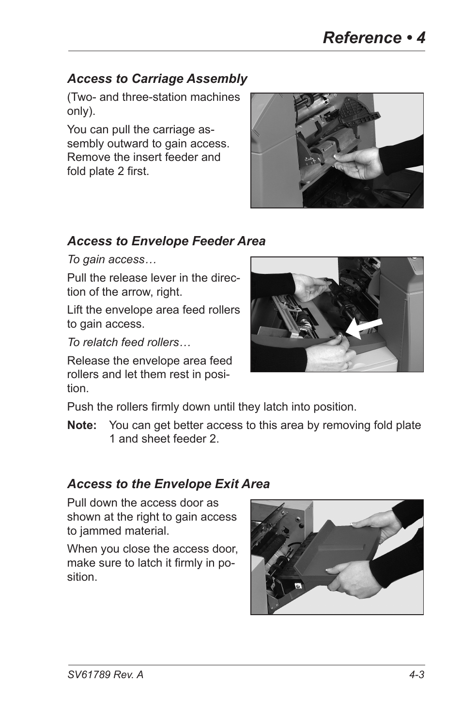 Reference • 4 | Pitney Bowes DI380 OfficeRight Systems User Manual | Page 63 / 104