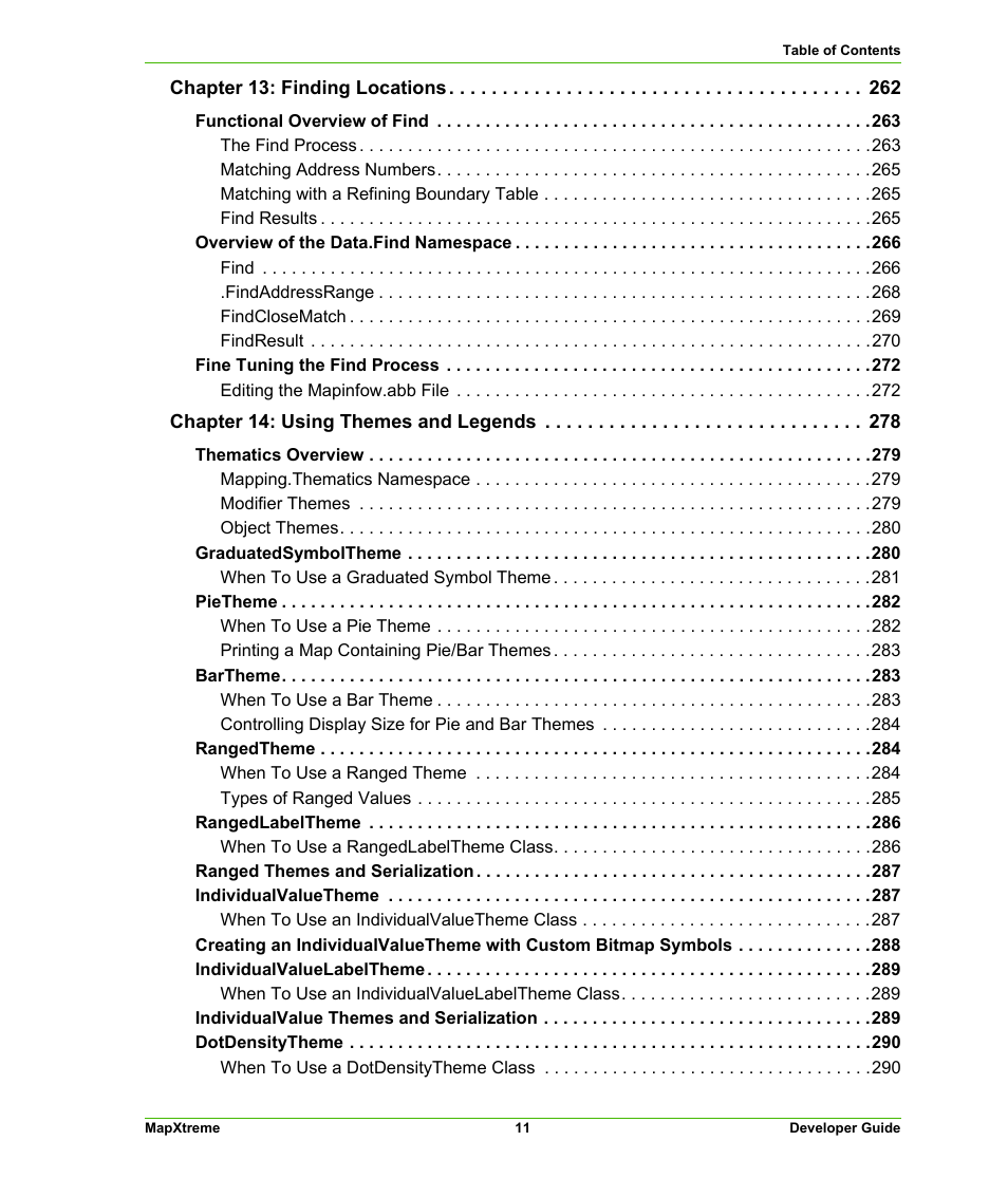 Pitney Bowes MapXtreme User Manual | Page 11 / 640