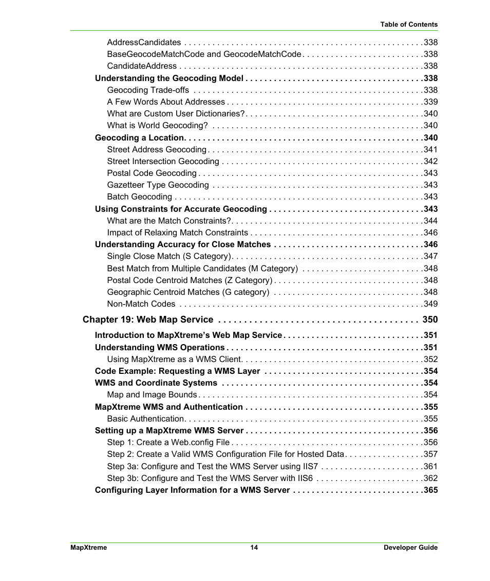 Pitney Bowes MapXtreme User Manual | Page 14 / 640