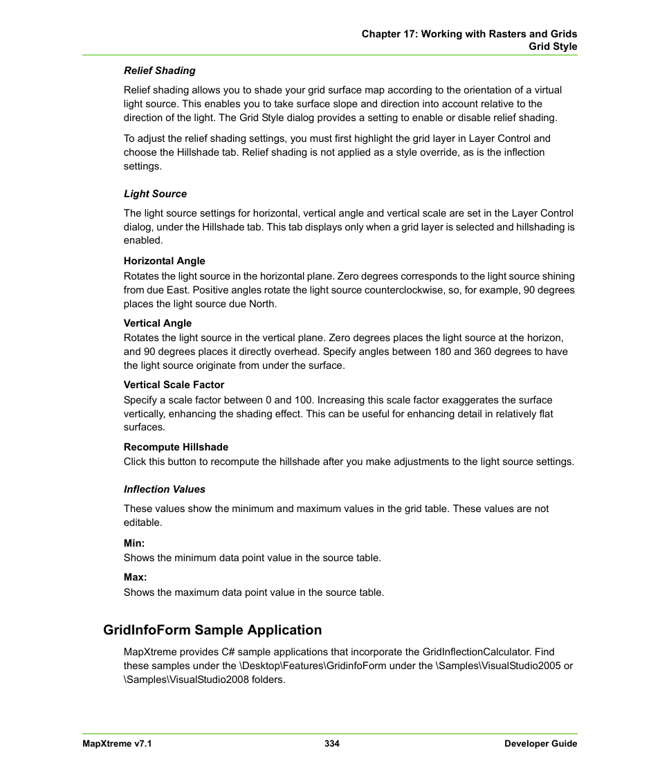 Gridinfoform sample application | Pitney Bowes MapXtreme User Manual | Page 327 / 640
