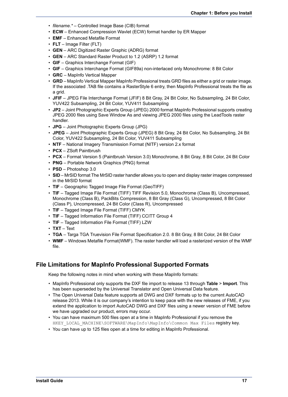 Pitney Bowes MapInfo Professional User Manual | Page 17 / 68