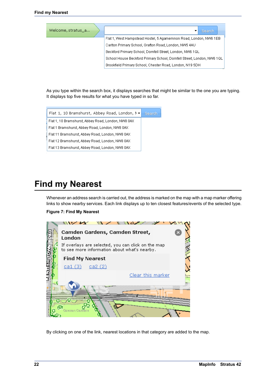 Find my nearest | Pitney Bowes MapInfo Stratus User Manual | Page 22 / 48