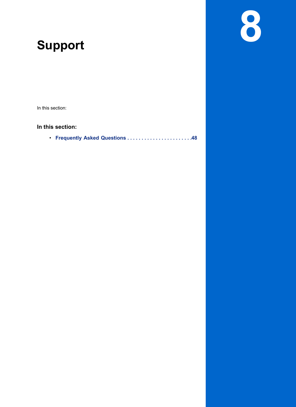 Support, Chapter 8: support | Pitney Bowes MapInfo Stratus User Manual | Page 47 / 48