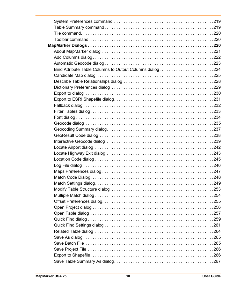 Pitney Bowes MapMarker USA User Manual | Page 10 / 334