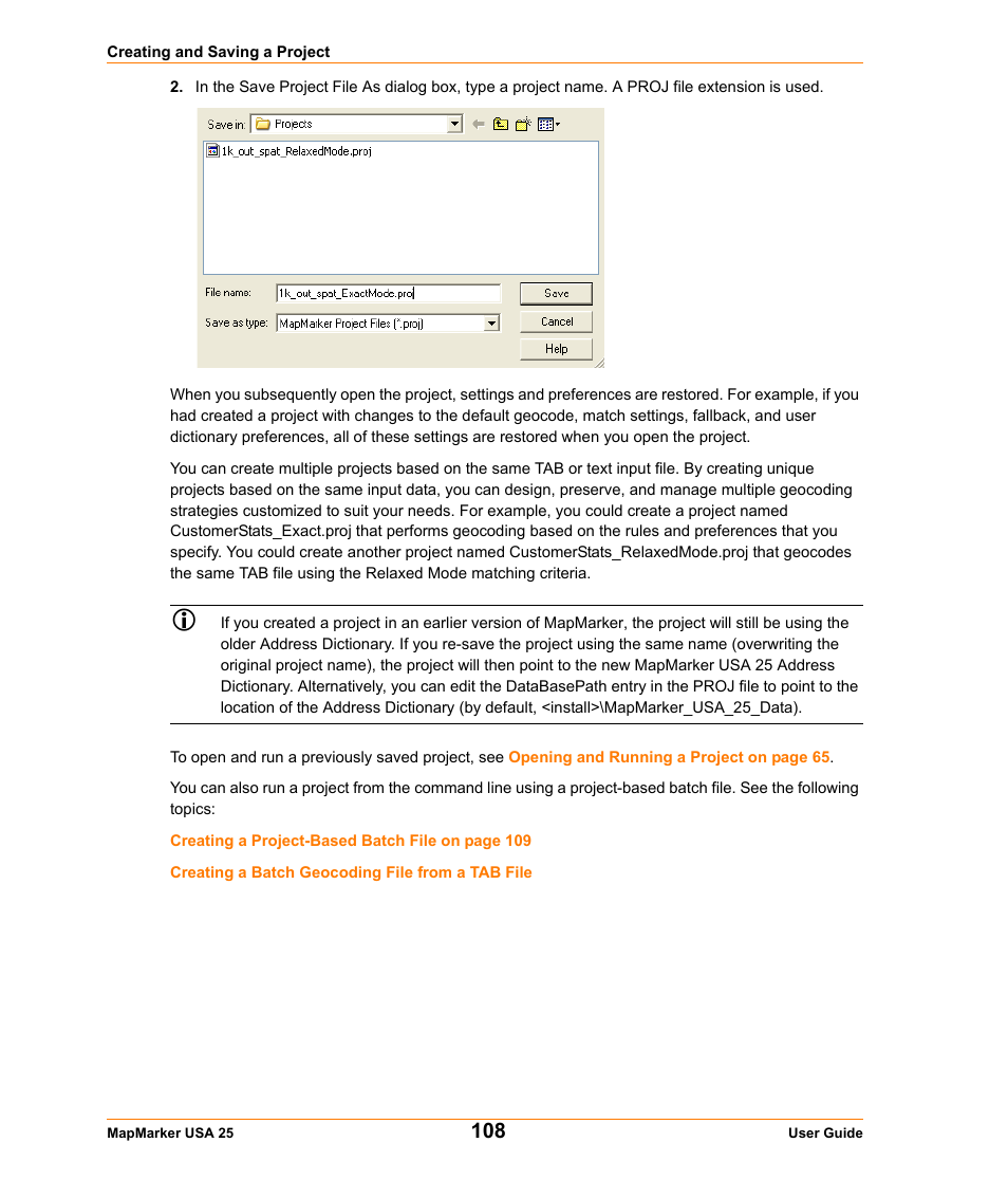 Note | Pitney Bowes MapMarker USA User Manual | Page 108 / 334