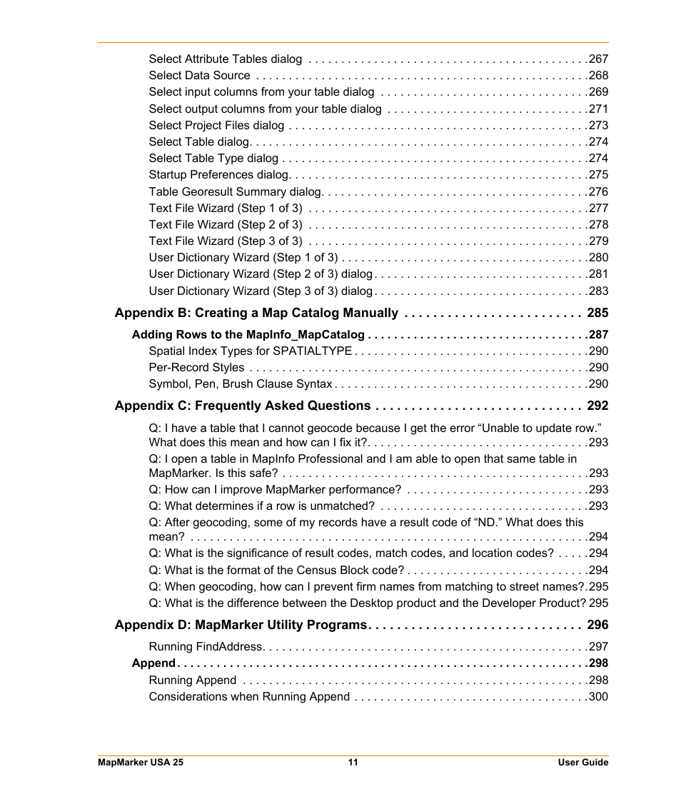 Pitney Bowes MapMarker USA User Manual | Page 11 / 334