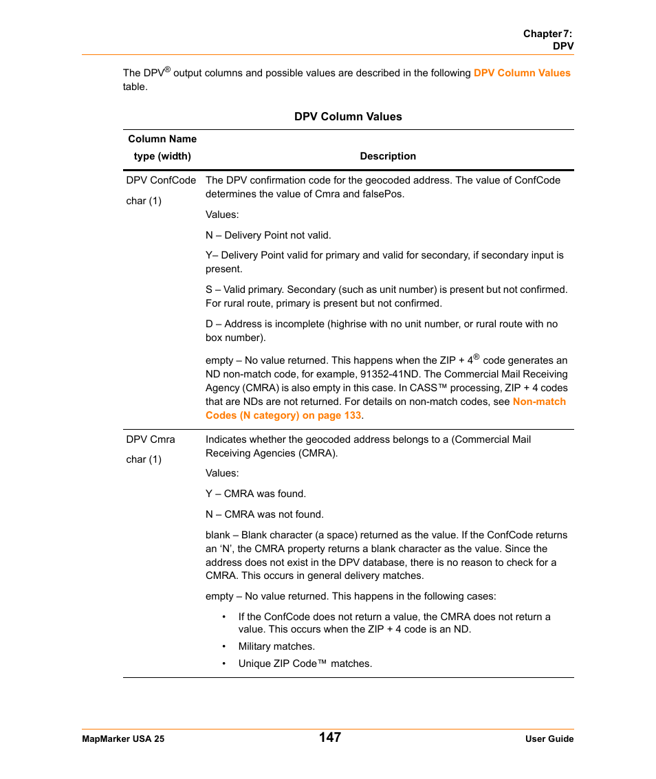 Pitney Bowes MapMarker USA User Manual | Page 147 / 334