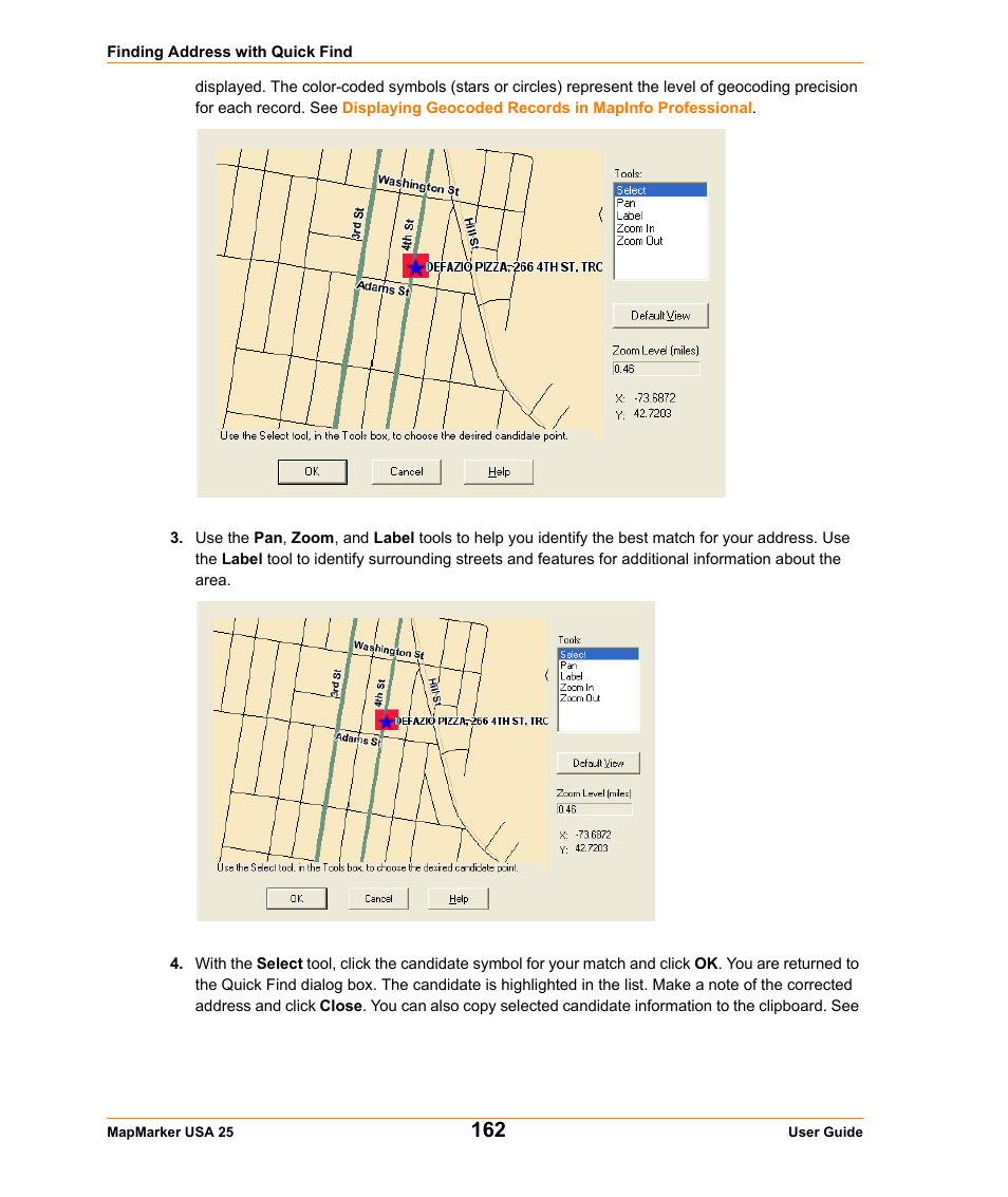 Pitney Bowes MapMarker USA User Manual | Page 162 / 334