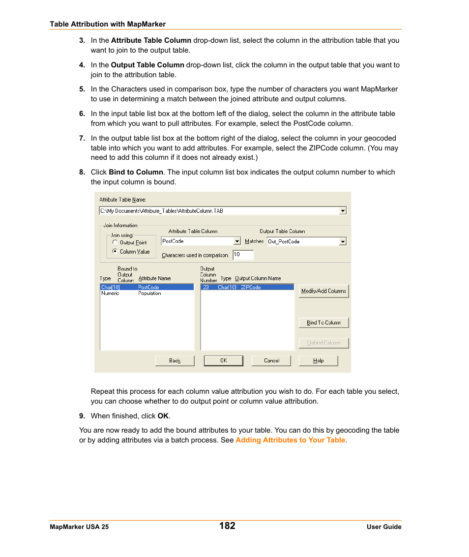 Pitney Bowes MapMarker USA User Manual | Page 182 / 334