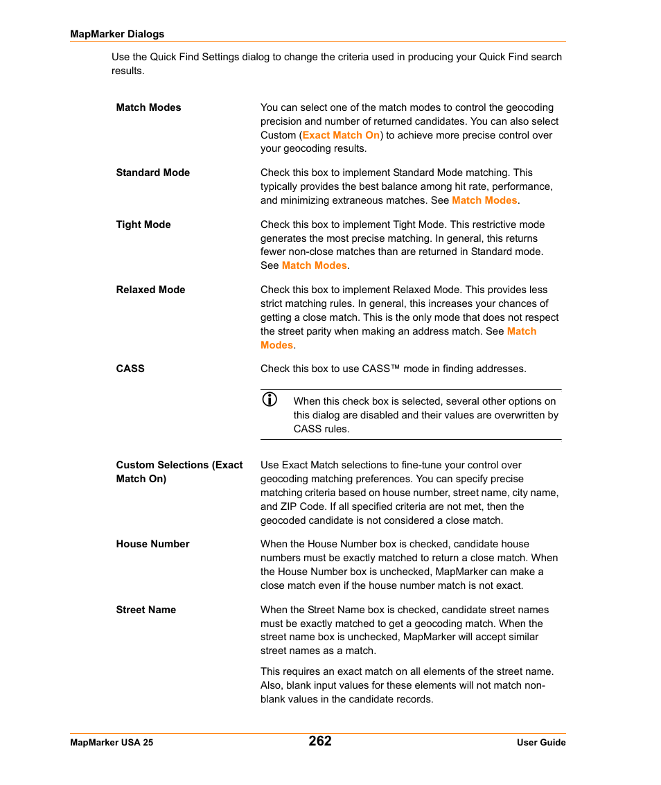 Pitney Bowes MapMarker USA User Manual | Page 262 / 334