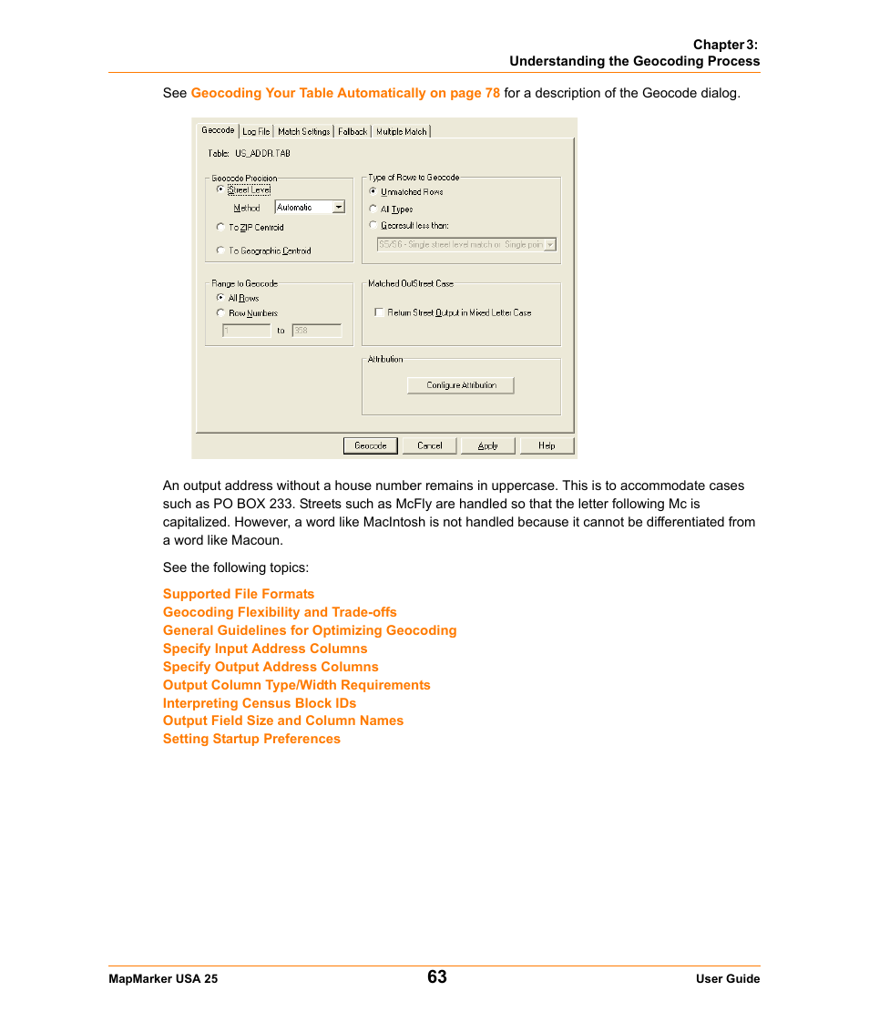 Pitney Bowes MapMarker USA User Manual | Page 63 / 334