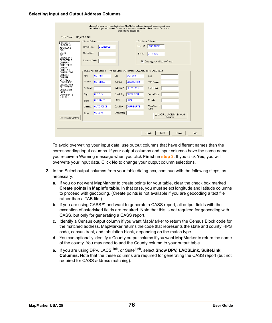 Pitney Bowes MapMarker USA User Manual | Page 76 / 334
