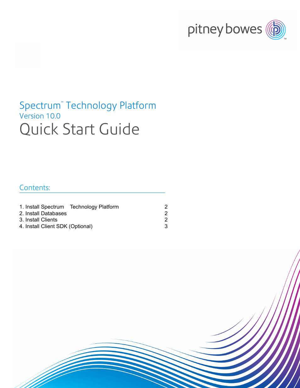 Pitney Bowes Spectrum Spatial User Manual | 3 pages