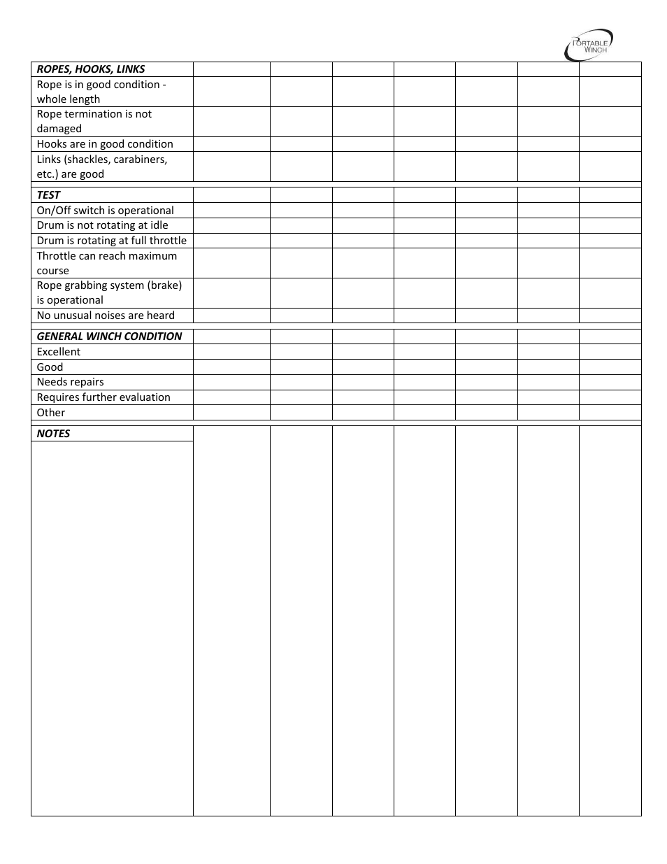 Portable Winch Gas-powered pulling/lifting winch PCH1000 User Manual | Page 42 / 44