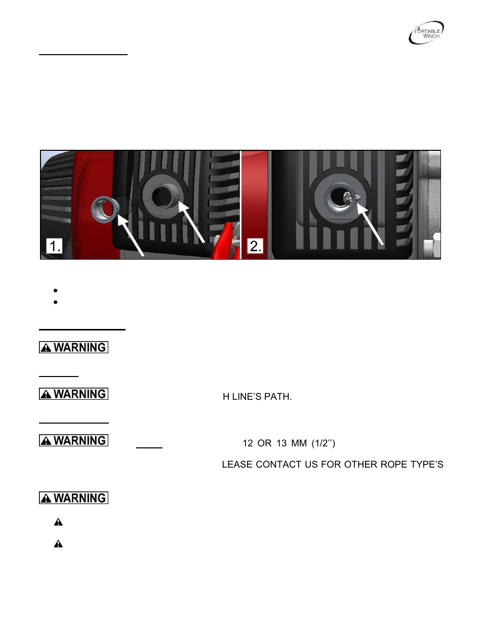 Portable Winch Gas-powered pulling/lifting winch PCH1000 User Manual | Page 9 / 44