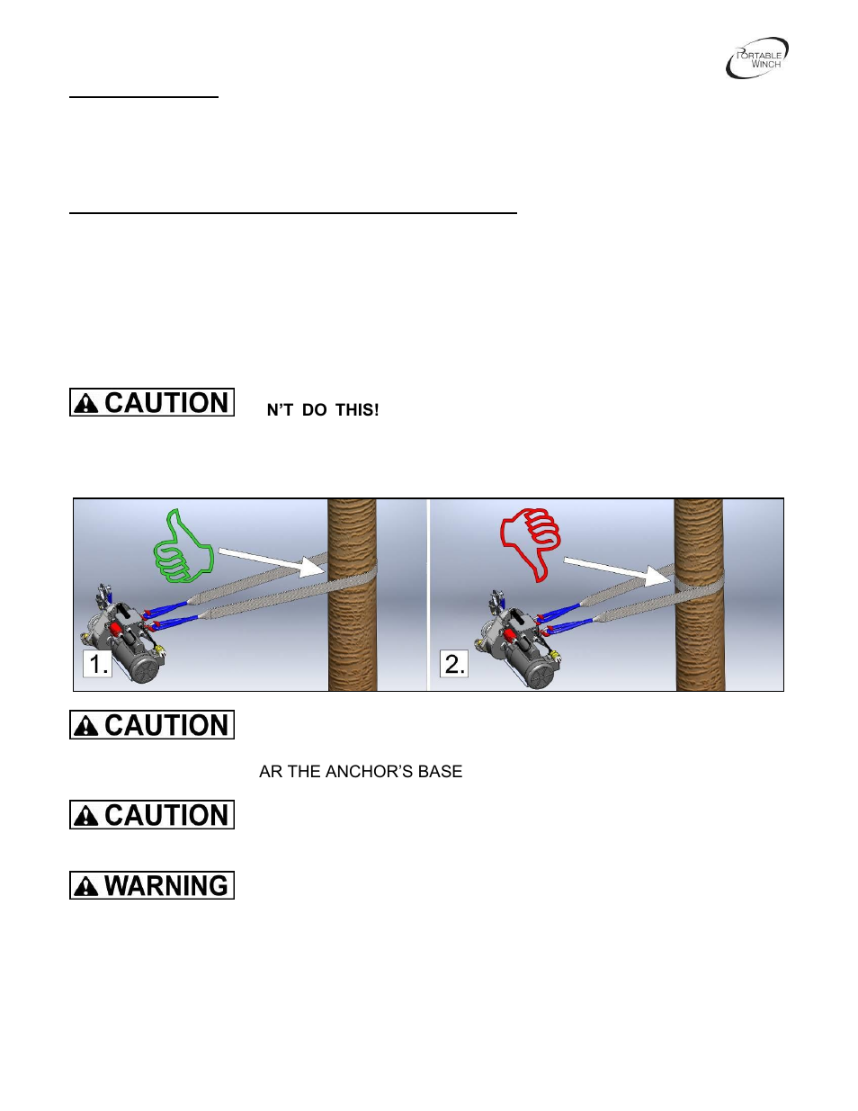 Portable Winch AC Electric pulling/lifting winch PCT1800-60Hz-P User Manual | Page 10 / 33