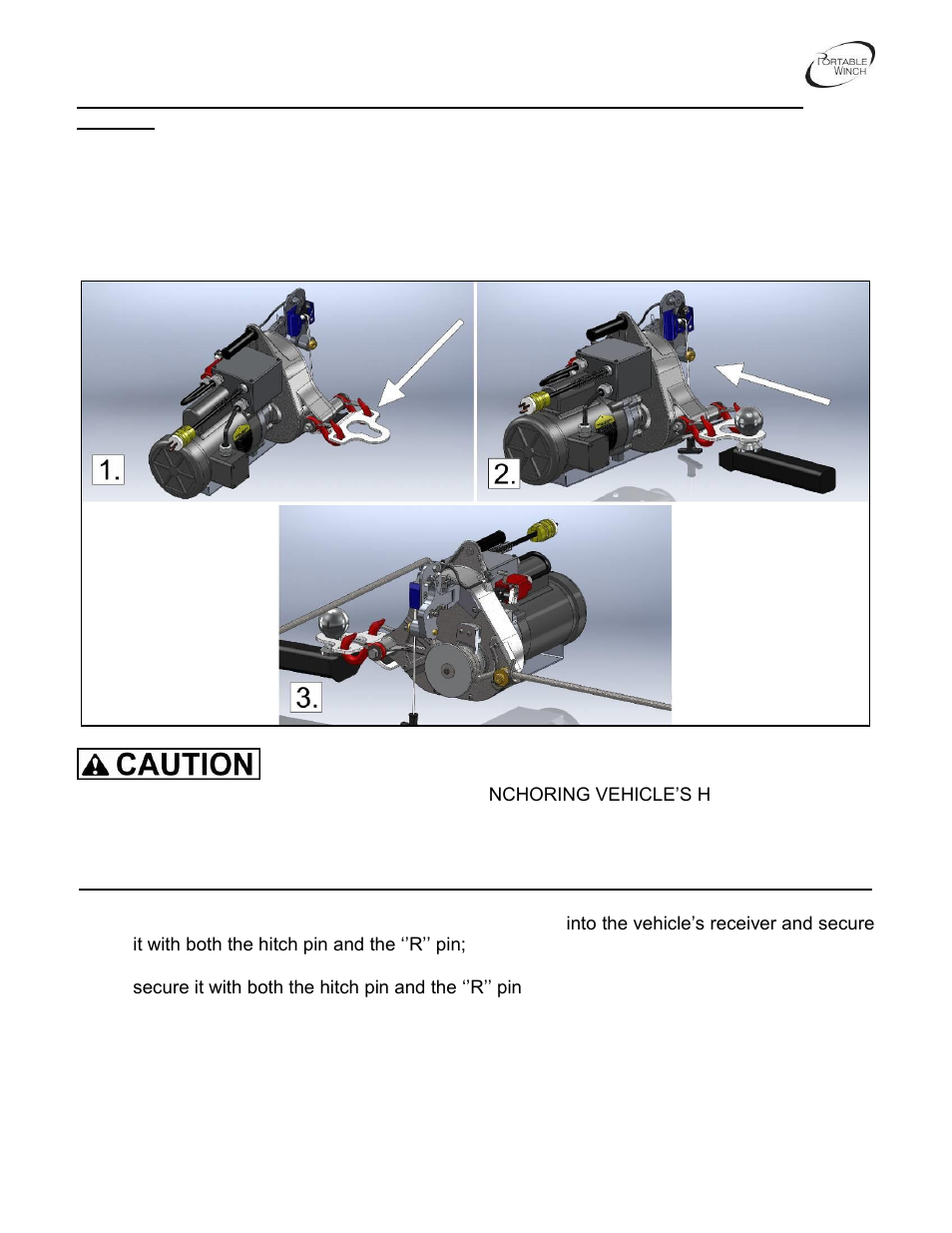 Portable Winch AC Electric pulling/lifting winch PCT1800-60Hz-P User Manual | Page 11 / 33