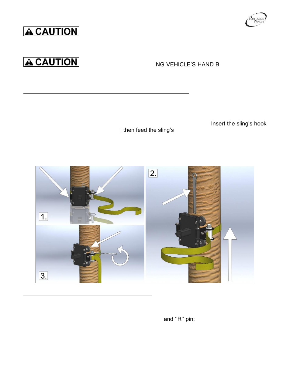 Portable Winch AC Electric pulling/lifting winch PCT1800-60Hz-P User Manual | Page 13 / 33