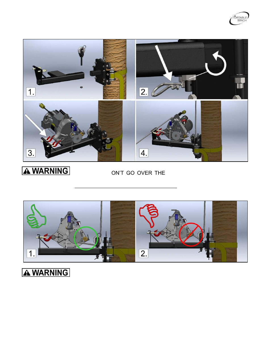 Portable Winch AC Electric pulling/lifting winch PCT1800-60Hz-P User Manual | Page 15 / 33