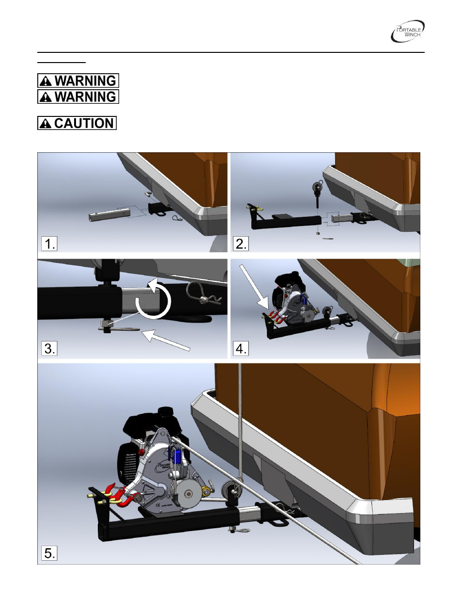 Portable Winch AC Electric pulling/lifting winch PCT1800-60Hz-P User Manual | Page 16 / 33